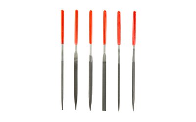 B/C GUNSMITHING FILE SET 6PC BLK/RD - Image 2