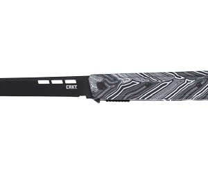 CRKT ZEPHYR 3.22" PLAIN EDGE WHT/BLK