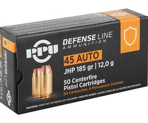 Alternative view of PPU 45ACP JHP 185GR 50/500