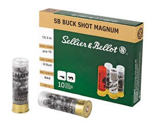 S&B 12GA 3" 00 15PEL 10/250