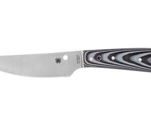 SPYDERCO BOW RVR G-10 BLK/WTE W/STH