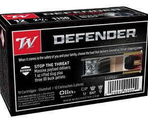 WIN DEFENDER 12GA 2.75" 3-00/1OZ 10/