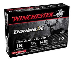 WIN DBLX 12GA 3.5" 00BK 15PLT 5/250