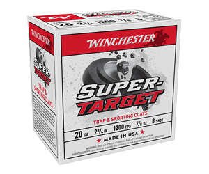 WIN SUPERTRGT 20GA 2.75" #8 25/250