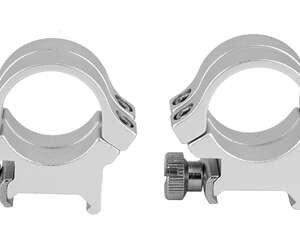 WEAVER QUAD LOCK RNGS 1" HI SLVR