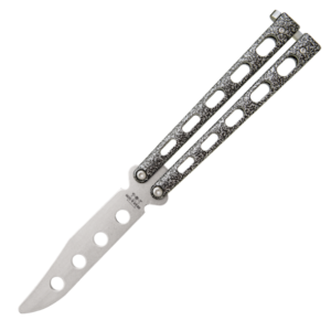 B&S 5" SLVR VEIN BTTRFLY TRNR