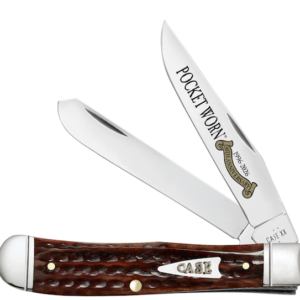 CASE TRAPR 2BL 41/8" MAHOGANY BONE