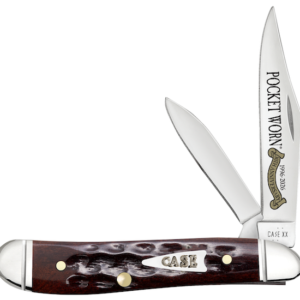 CASE PEANUT 2BL 27/8" MAHOGANY BONE