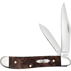CASE PNUT 27/8" 2BL BRN MAPLE BURL