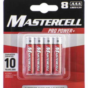 MASTERCELL ALKALINE AAA 8 BATTERIES