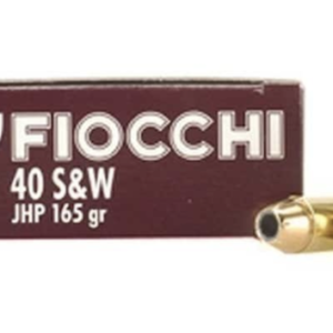 FIOCCHI 40 S&W 165GR JHP 50/BX