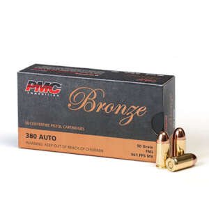 PMC 380ACP 90GR FMJ 50/BX