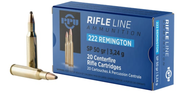 PPU 222 REMINGTON 50GR SP 20BX