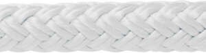 SS NYLON BRAID ROPE 3/8"x50' WHT