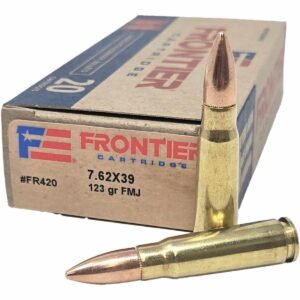 Hornady Frontier Rifle Ammunition 7.62x39 123gr FMJ 2340 fps 20/ct