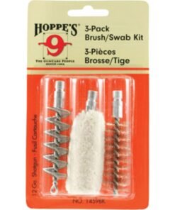 Hoppe's 3-Pack Brush/Swab Kit 12 ga