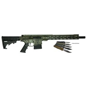 Great Lakes AR-10 Rifle .308 Win 20rd Magazine 16" Barrel Lichen Green with 5 OTF 3-1/2" Blade Knives