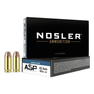 Nosler ASP Handgun Ammo .45 ACP 185 gr JHP 915 fps 50/ct