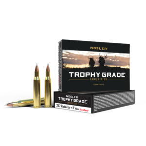 Nosler Accubond Trophy Grade Rifle Ammunition .257 Rob +P 110 gr PT 3050 fps 20/ct