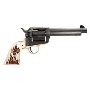 Taylors & Company 1873 Stag Grip Handgun .45 Colt 6rd Capacity 5.5" Blued Barrel Stag Grip Case Hardened