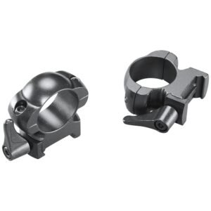 Weaver Grand Slam Leaver-Lok Top Mount Steel Scope Rings 1" High Matte