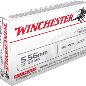 Winchester USA Rifle Ammunition 5.56mm 55gr FMJ 3270 fps 20/ct