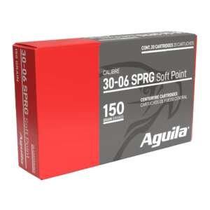 Aguila Ammunition 30-06 Springfield Rifle Ammo - 150 Grain | Soft Point | 20rd Box