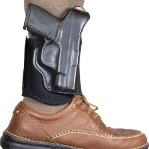 DESANTIS DIEHARD ANKLE HOLSTER - RH LEATHER S&W J 2-2.25 BLACK