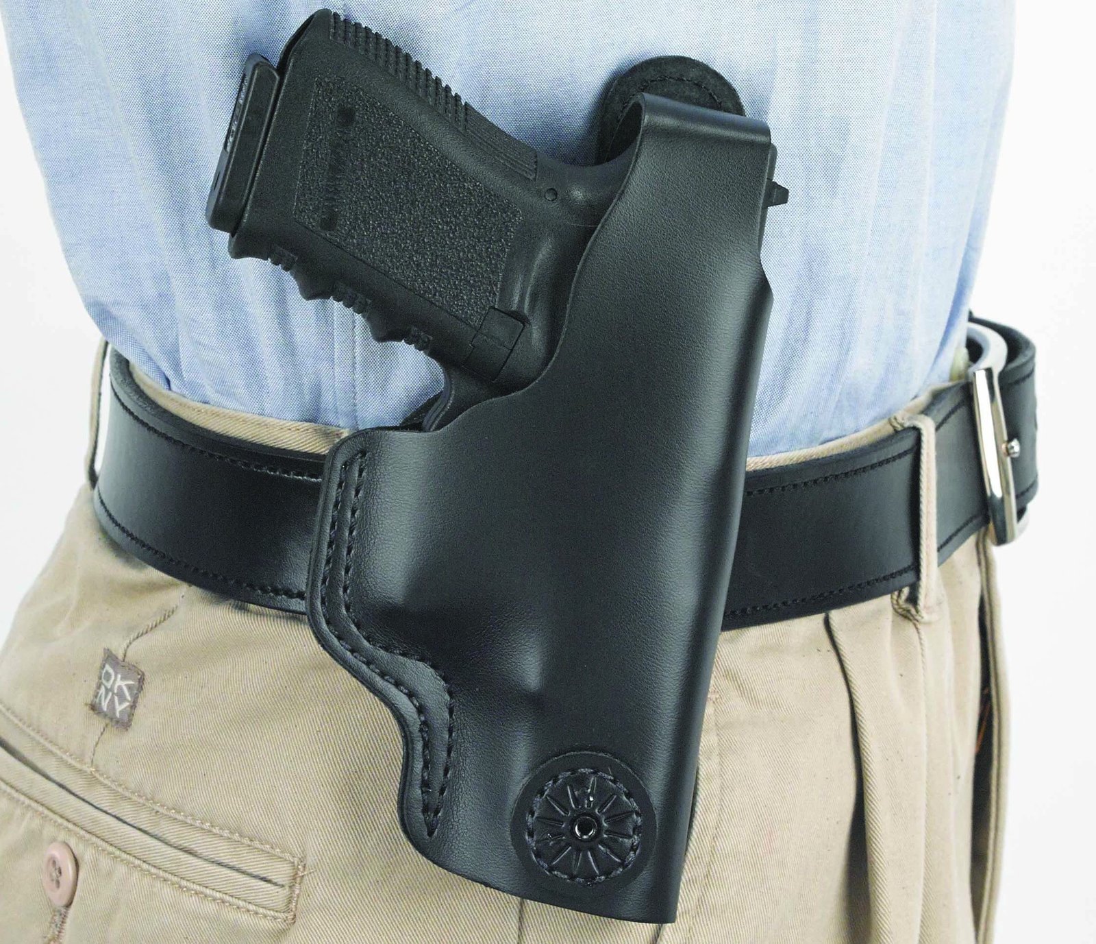 DESANTIS DUAL CARRY II HOLSTER - IWB/OWB RH LTHR XDS 9/45 BLK - Image 3