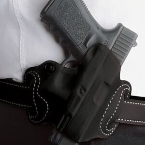 DESANTIS MINI SLIDE HOLSTER - OWB RH LTHR FITS GLOCK 43 BLK