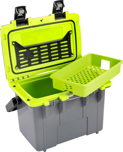 PELICAN COOLERS IM 14 QUART - DKGRAY/GREEN W/DRY STORAGE - Image 2