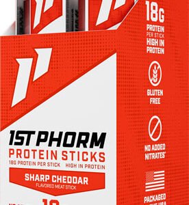 1ST PHORM PROTEIN BEEF STICKS - SHARP CHEDDAR 15 STICKS