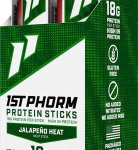1ST PHORM PROTEIN BEEF STICKS - JALEPENO HEAT 15 STICKS