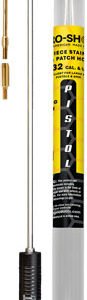 PRO SHOT STAINLESS 1PC PISTOL - CLEANING ROD 8" .22 CAL & UP