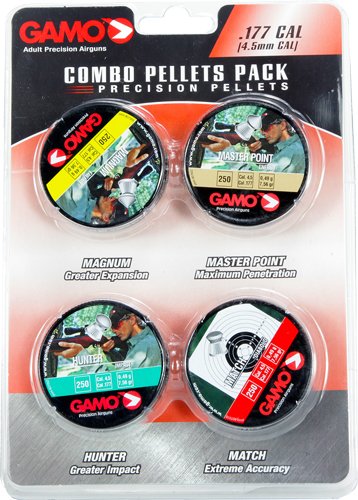 GAMO COMBO ASSORT 177 CAL. - MATCH HUNTER MAG & MP PELLET