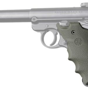 HOGUE GRIPS RUGER MKIV RUBBER - GRIP W/ FINGER GROOVES OD GRN