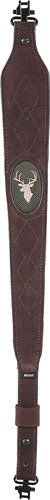 ALLEN SUED DEER HEAD SLING W/ - SWIVELS BROWN LEATHER