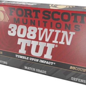 FORT SCOTT 308 WIN 168GR TUI - SOLID COPPER 20RD 10BX/CS