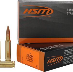 HSM SUBSONIC 308 WIN 175GR - BTHP MATCH KING 20RD 25BX/CS