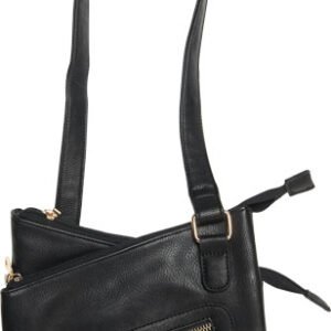 BULLDOG CONCEALED CARRY PURSE - CROSS BODY STYLE BLACK