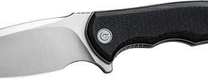 CIVIVI KNIFE MINI PRAXIS 2.98" - BLACK G10/SATIN FINISH D2