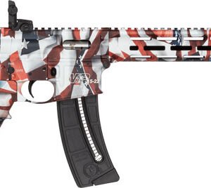 S&W M&P15-22 SPORT 22LR FLAG - 16.5" 25-SH 6-POS STOCK RWB