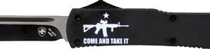 TEMPLAR KNIFE SLIM OTF COME - AND TAKE IT AR 3.1" BLACK DP