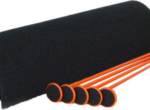 GSS SMALL RIFLE ROD KIT 5 ORNG - RIFLE RODS .22 CAL 19"X15"