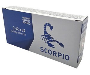 SCORPIO AMMO 762X39 124G FMJ 20/800