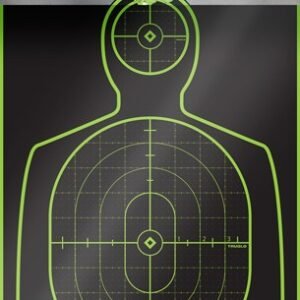 TRUGLO TRU-SEE REACTIVE TARGET - HANDGUNNER 12" X 18" 12-PACK