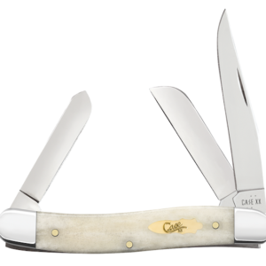 CASE M STK 3BL 33/8" S NATURAL BONE