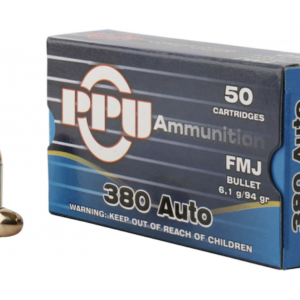 PPU 380 AUTO 94GR FMJ 50BX