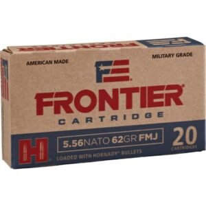 Hornady Frontier Rifle Ammunition 5.56X45 NATO 62 gr FMJ 3060 fps 150/ct (Oriented)