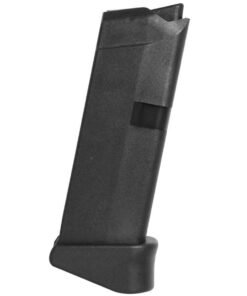 Glock Factory Handgun Magazine Black for Glock Model 43 with Extension 9mm Luger 6/rd Bulk